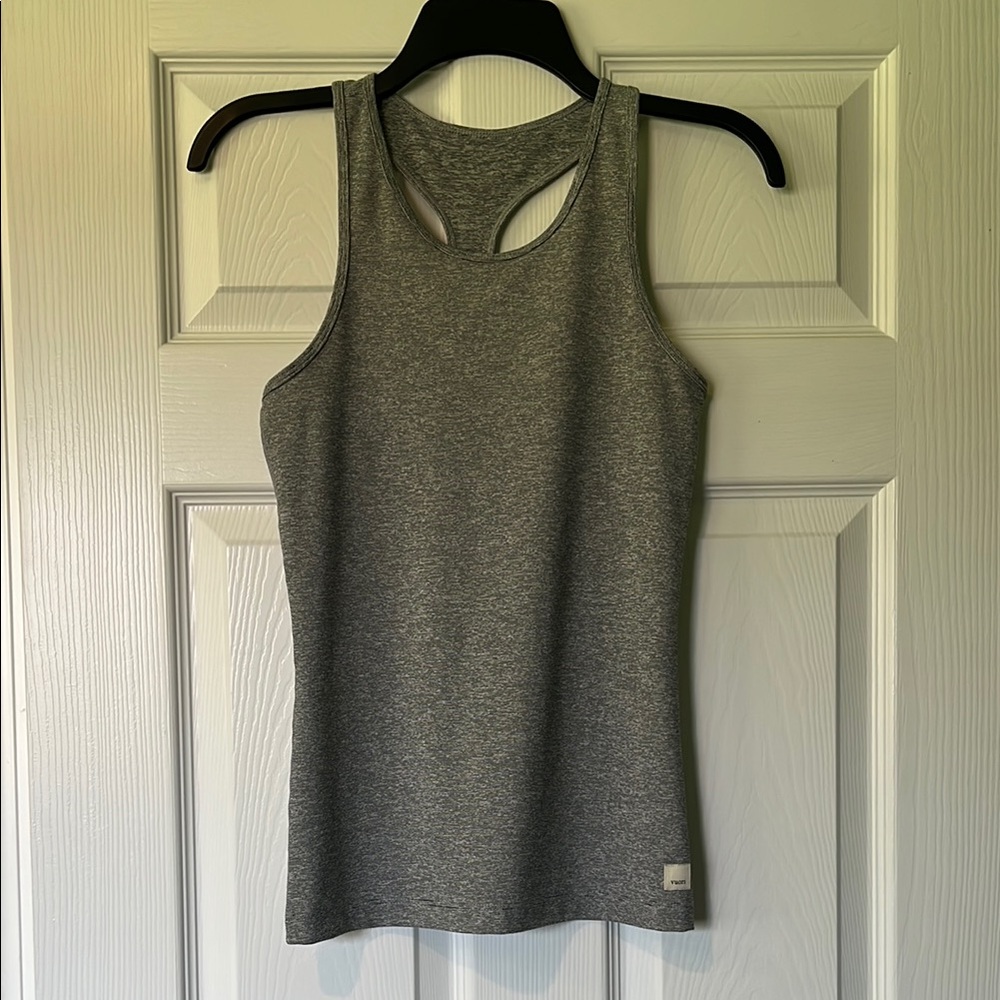 Vuori Grey Stripe Racerback Tank